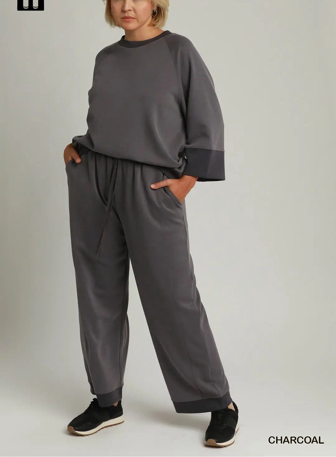 Sam Set, Color: Charcoal, Size: Small