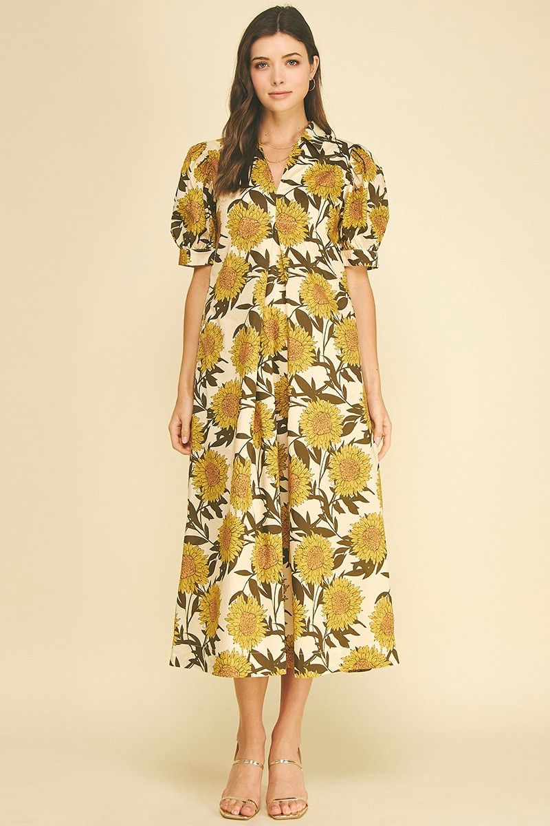Cinna Puff Sleeve Dress