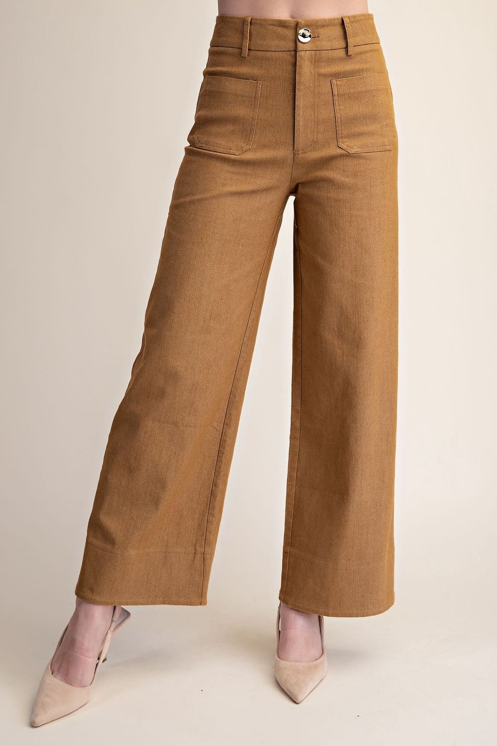 Elli Pants, Color: Camel, Size: Small