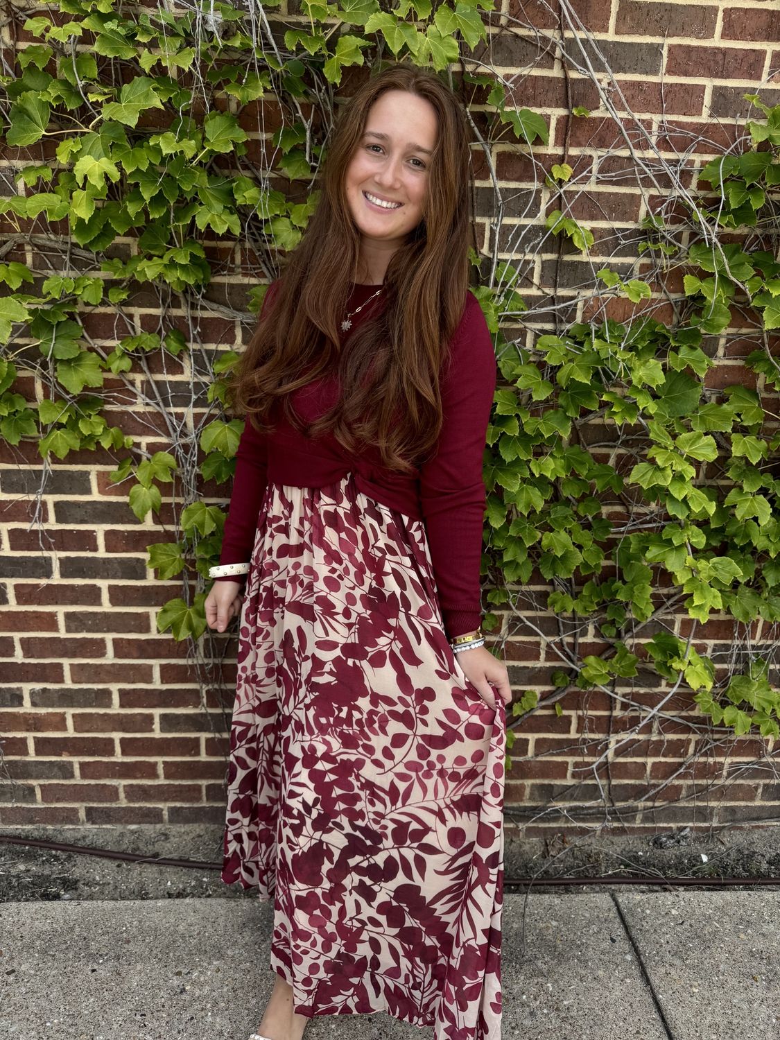 Rachelle Dress, Color: Burgundy, Size: XS
