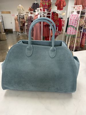 Faux Suede Tote Bag