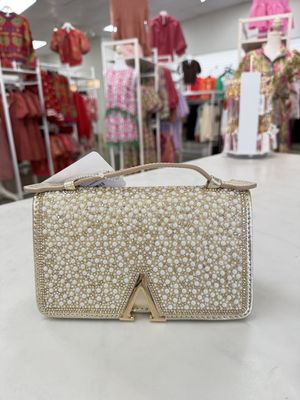 Rhinestone and Pearl Party Clutch