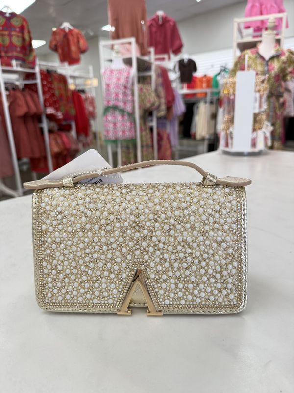 Rhinestone and Pearl Party Clutch