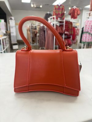 Faux Leather Top Handle Bag