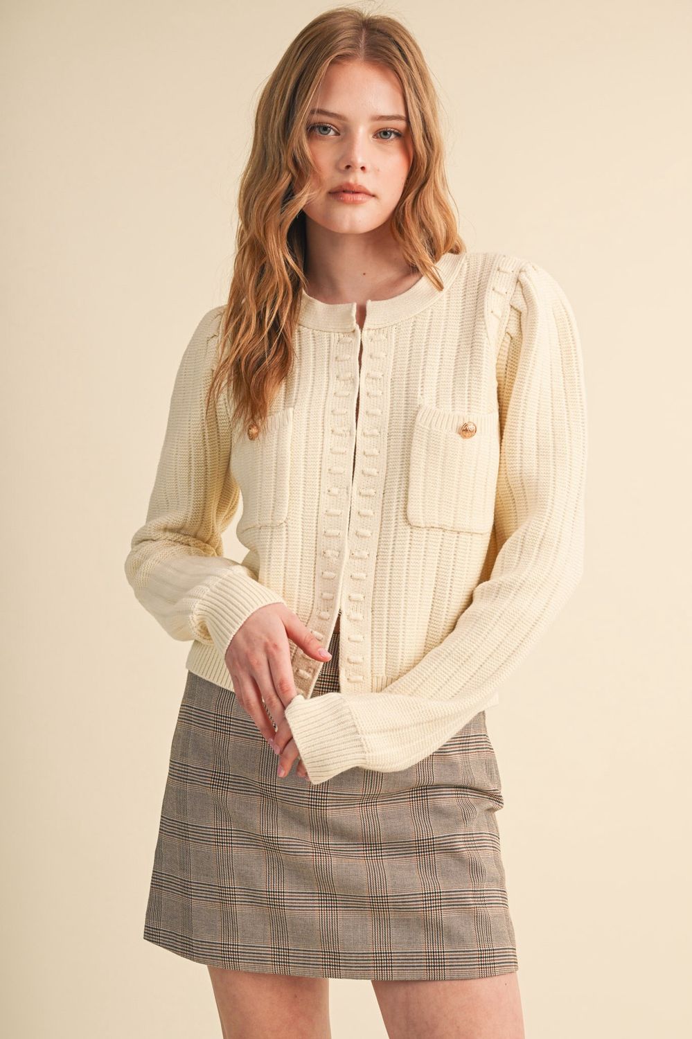 Allina Sweater, Color: Ivory, Size: Small