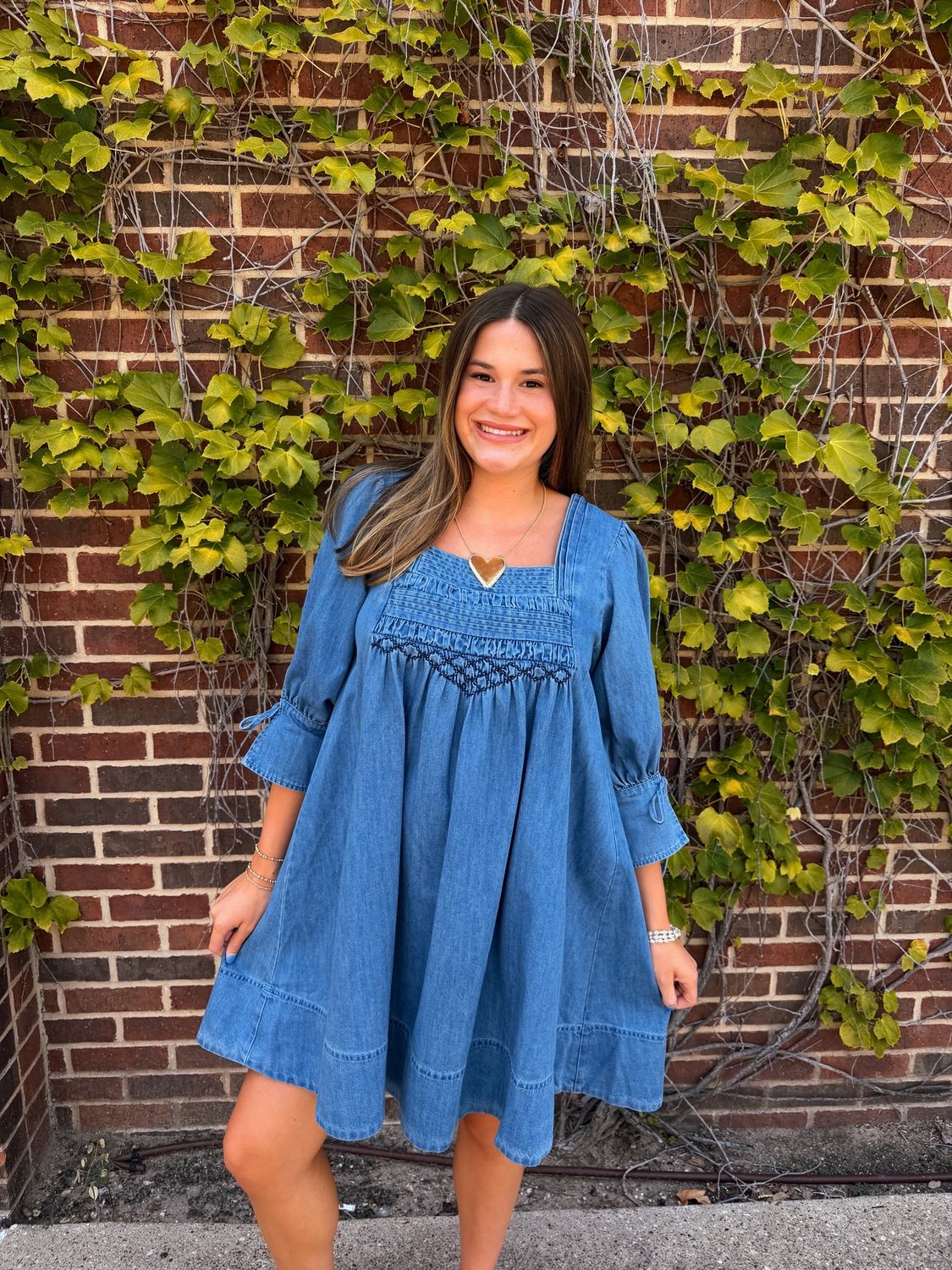 Demmi Dress, Color: Denim, Size: Small