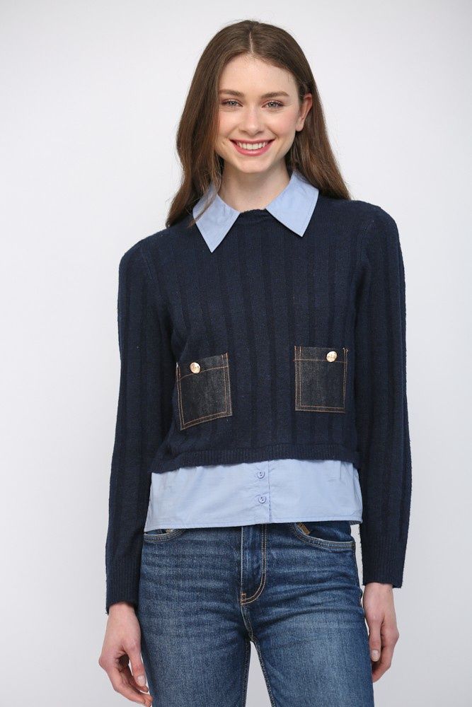 Nellie Sweater, Color: Navy, Size: Small