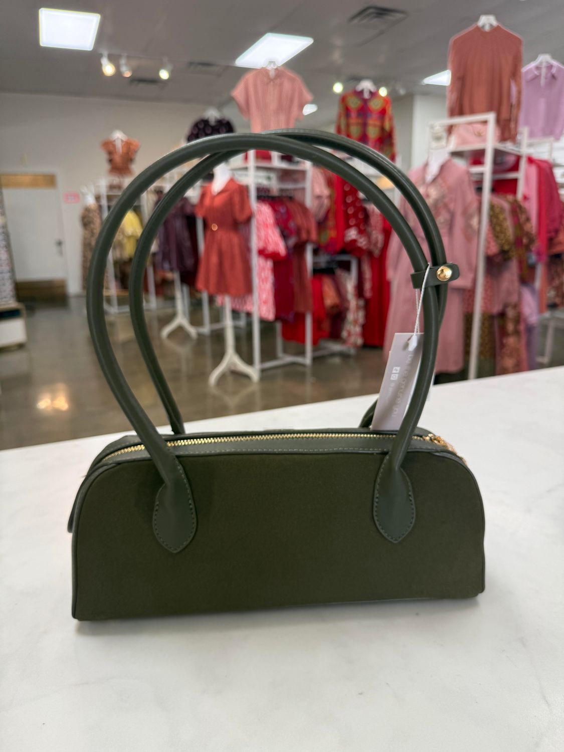 Jonava Suede Purse, Color: Olive