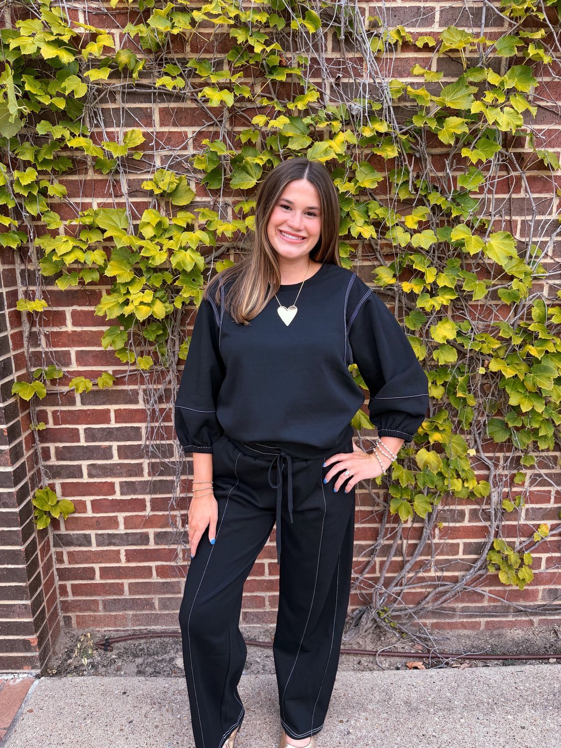Angela Set, Color: Black, Size: small
