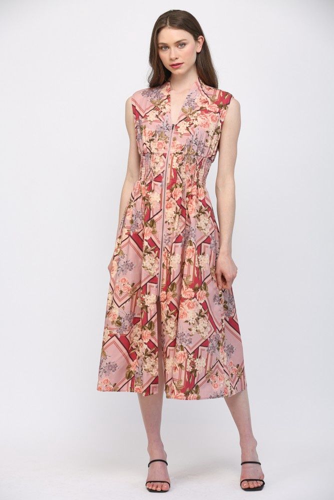 Mave Midi Dress, Color: Mauve, Size: Small
