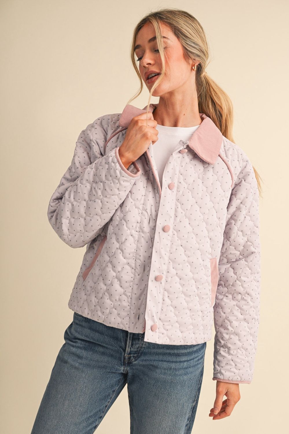 Quincy Jacket, Color: Rose Combo, Size: Small