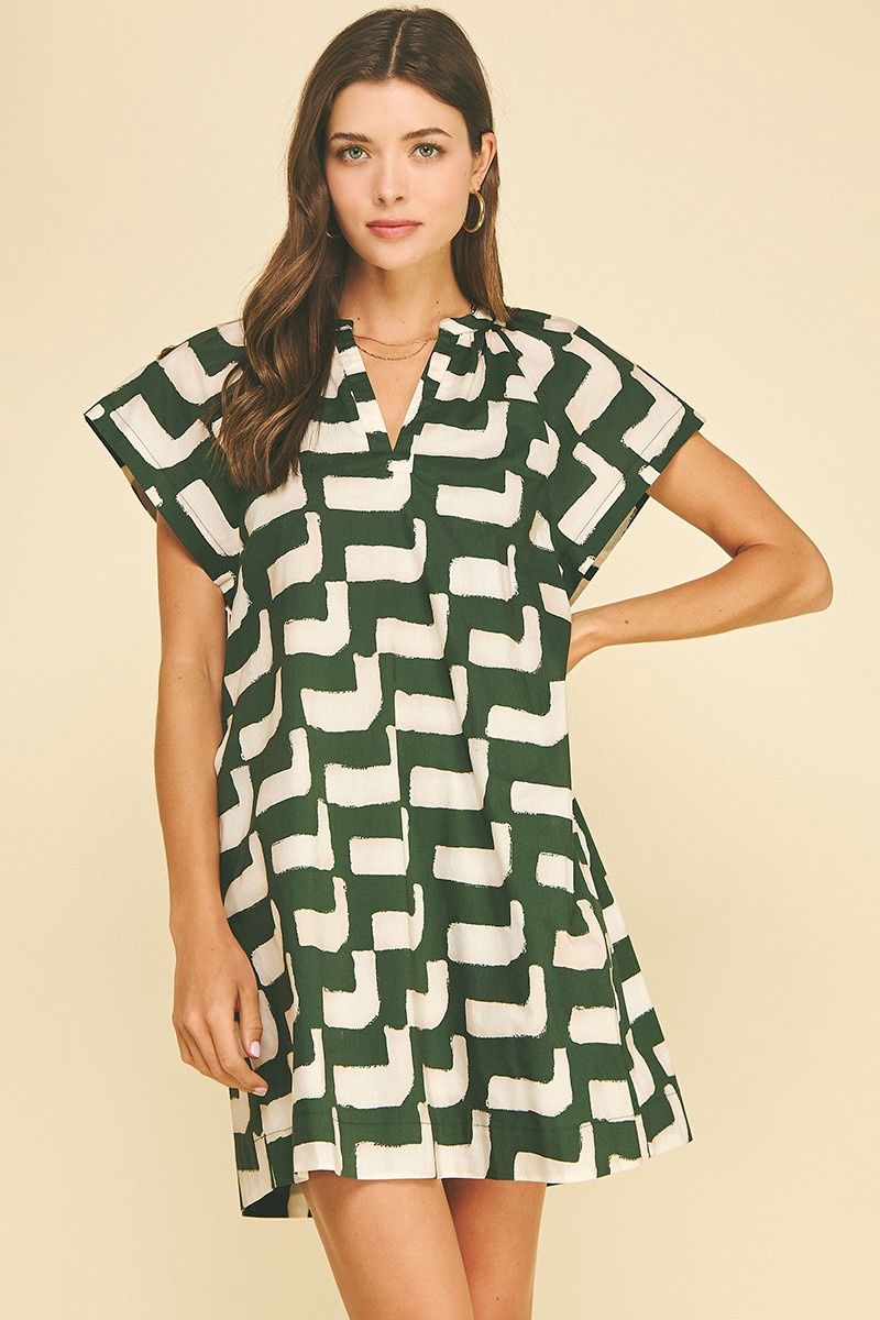 Mariella Dress, Color: Dark Green, Size: Small
