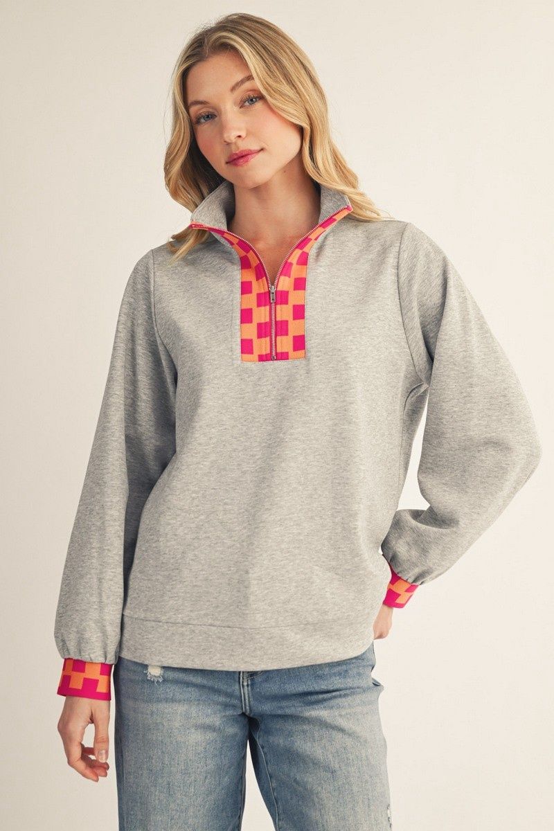 Ellie May Top, Color: grey, Size: Small