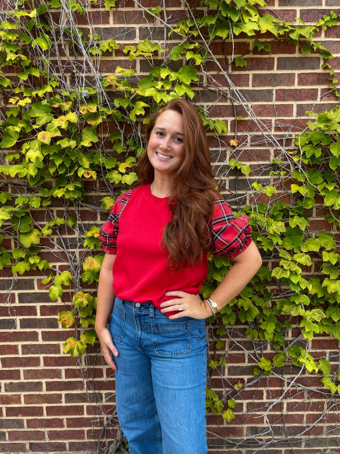 Diane Top, Color: Red, Size: Small