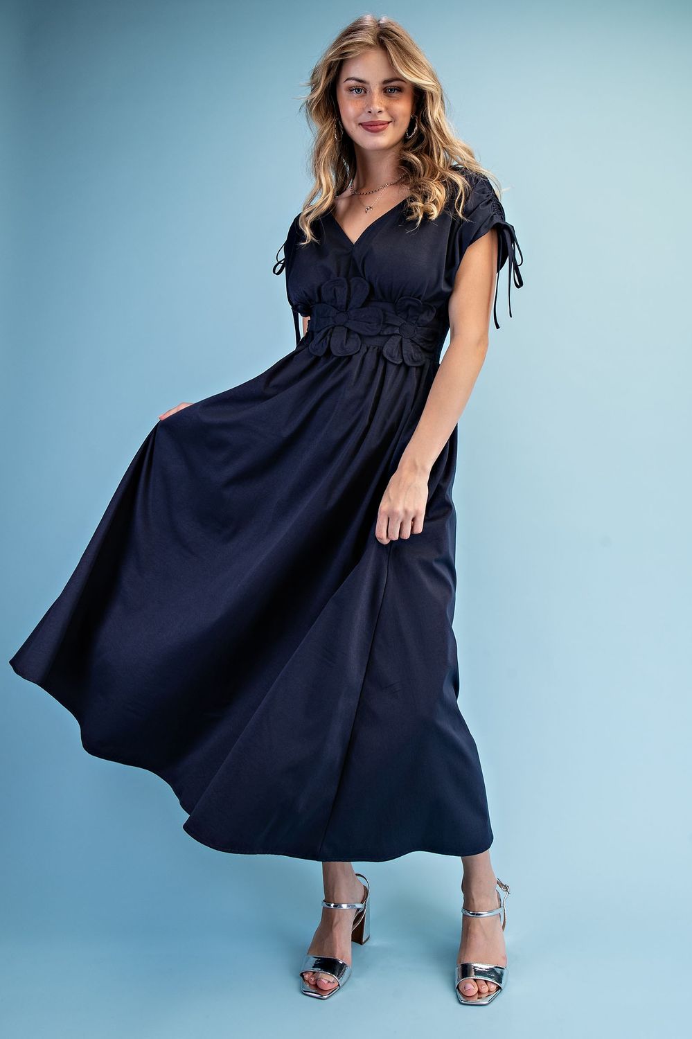 Tamela Maxi Dress, Color: Navy, Size: Small