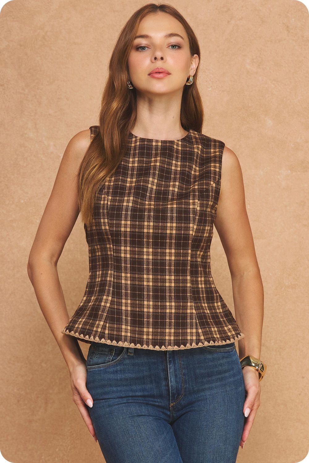 Eileen Jacket, Color: Brown  Multi, Size: XS