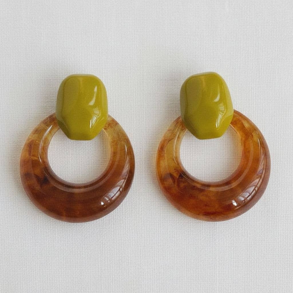 Meilard Style Abstract Geometric Dangle Earrings