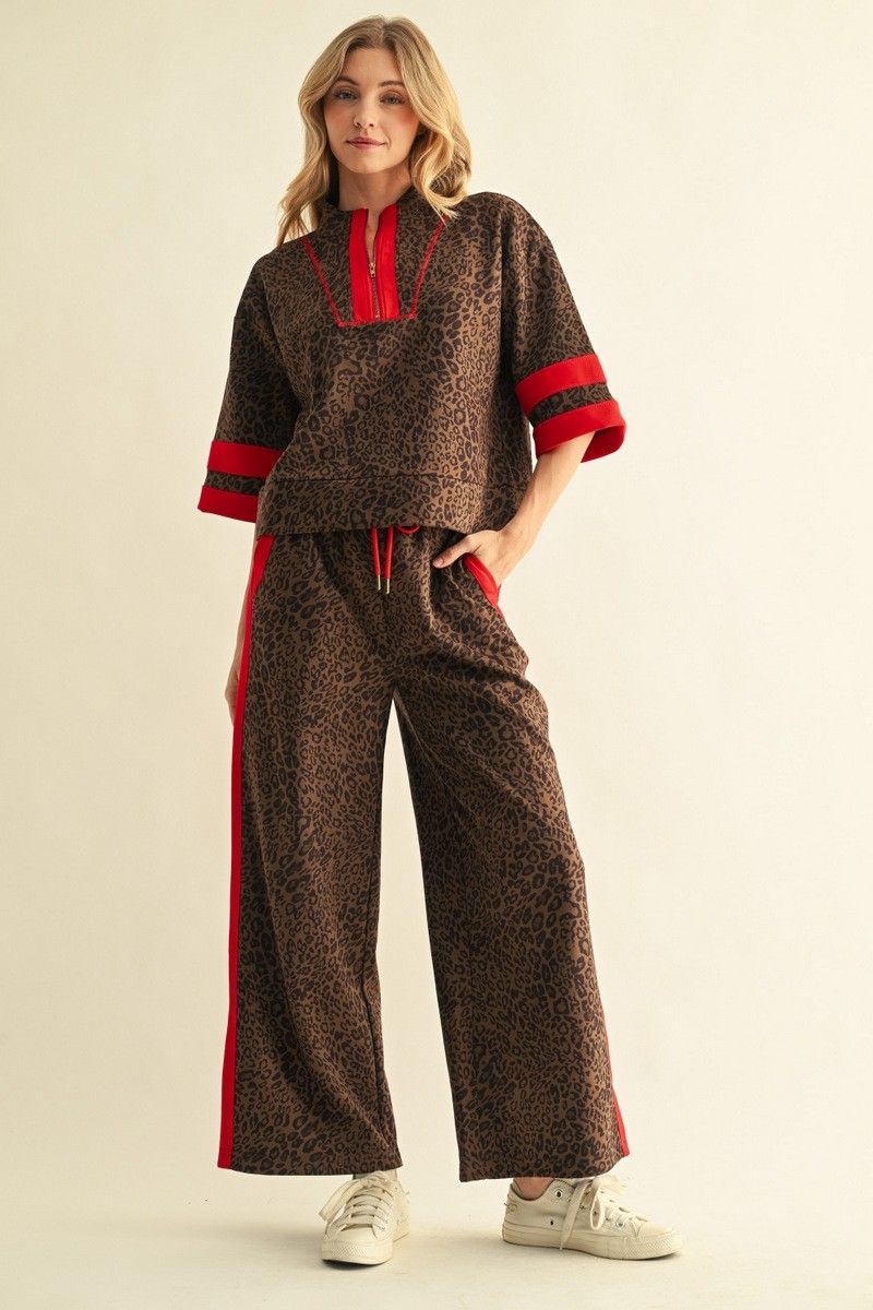 Christiana Set, Color: Brown, Size: Small