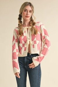 Candace Cardigan, Color: Dusty Pink, Size: Small
