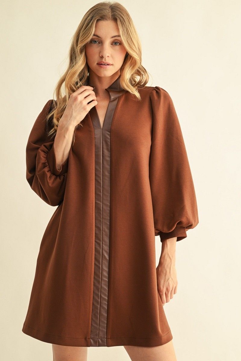 Annalisia Dress, Color: Brown, Size: Small
