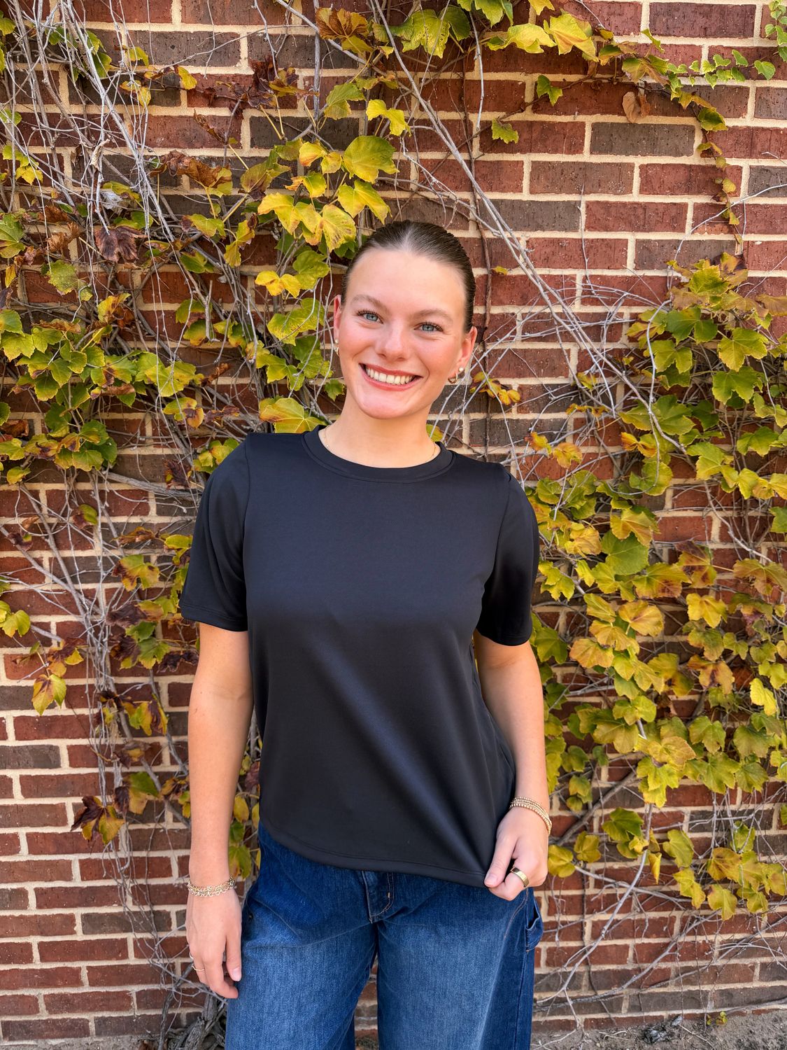 Anita Tee, Color: Black, Size: Small