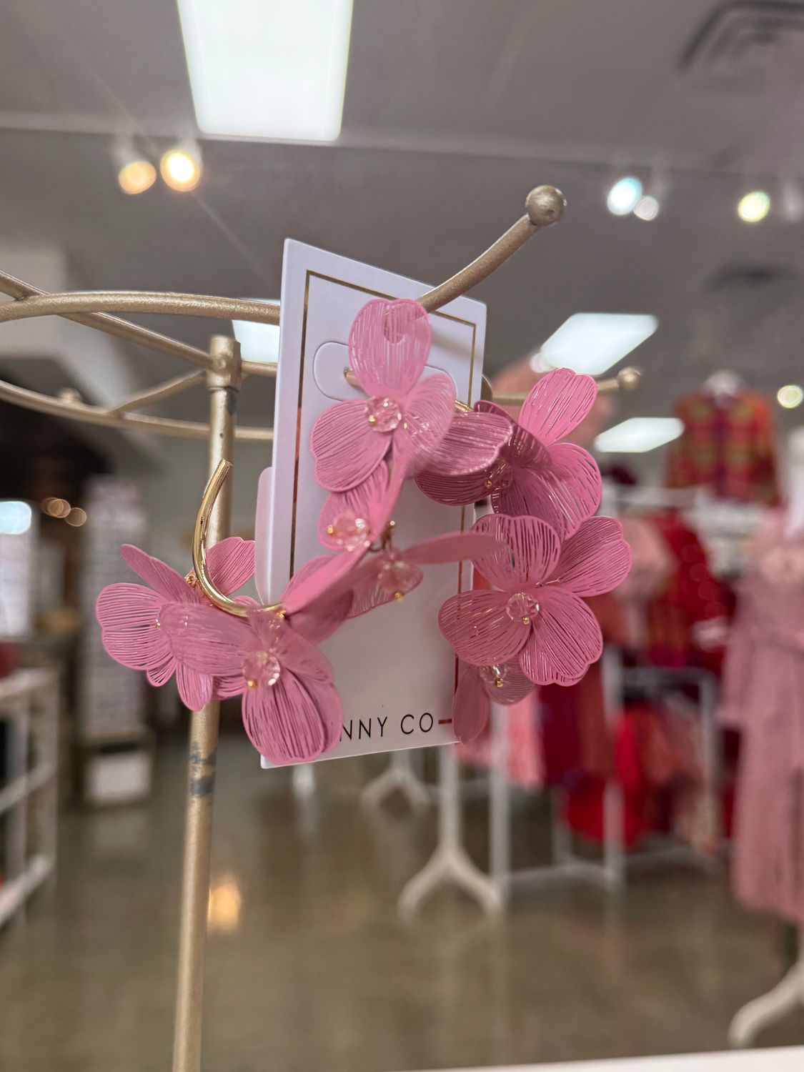 Loiuse Hoop, Color: Pink
