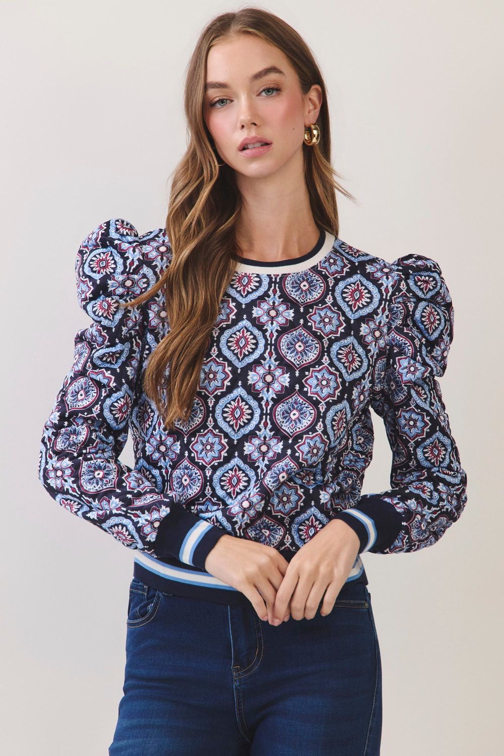 Melanie Sweater, Color: Navy, Size: Small