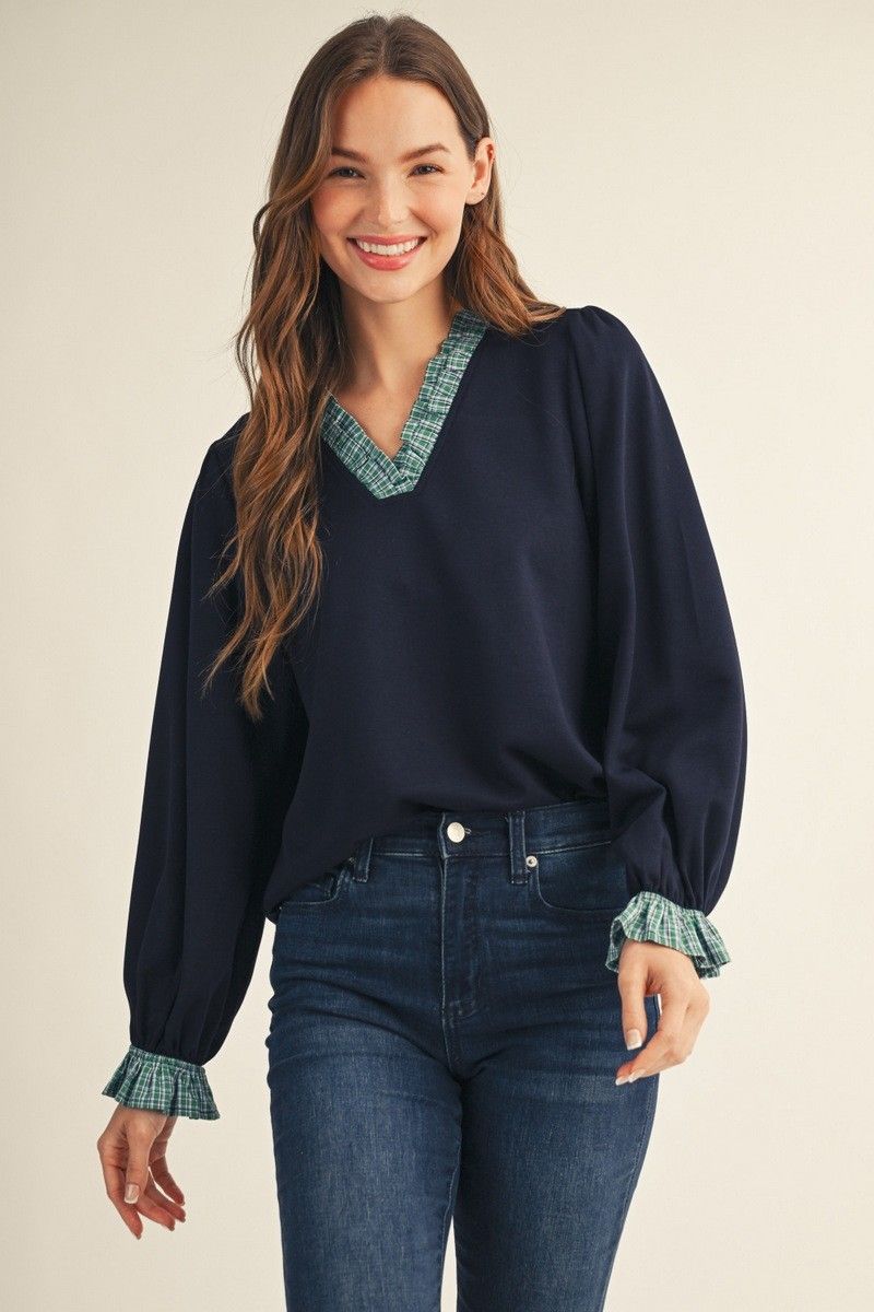 Sydnie, Color: Navy, Size: Small