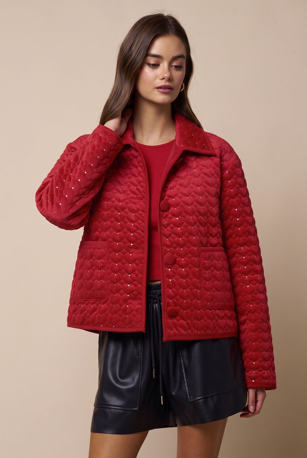 Lillian Jacket, Color: Red, Size: Small