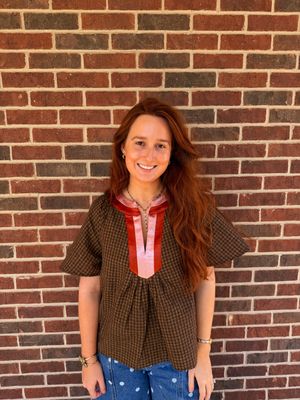 Ginger Gingham Top
