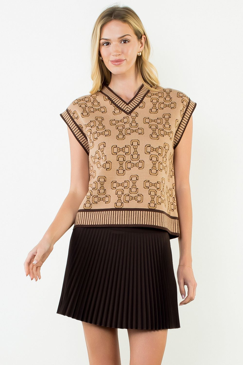 Brandy Vest, Color: BR, Size: XS