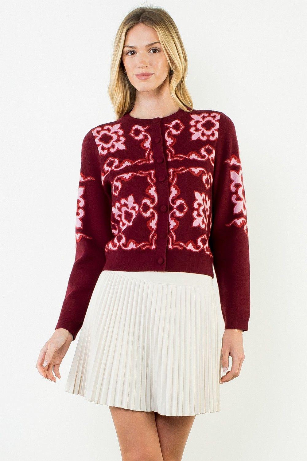 Beverly Cardigan, Color: BG, Size: XS