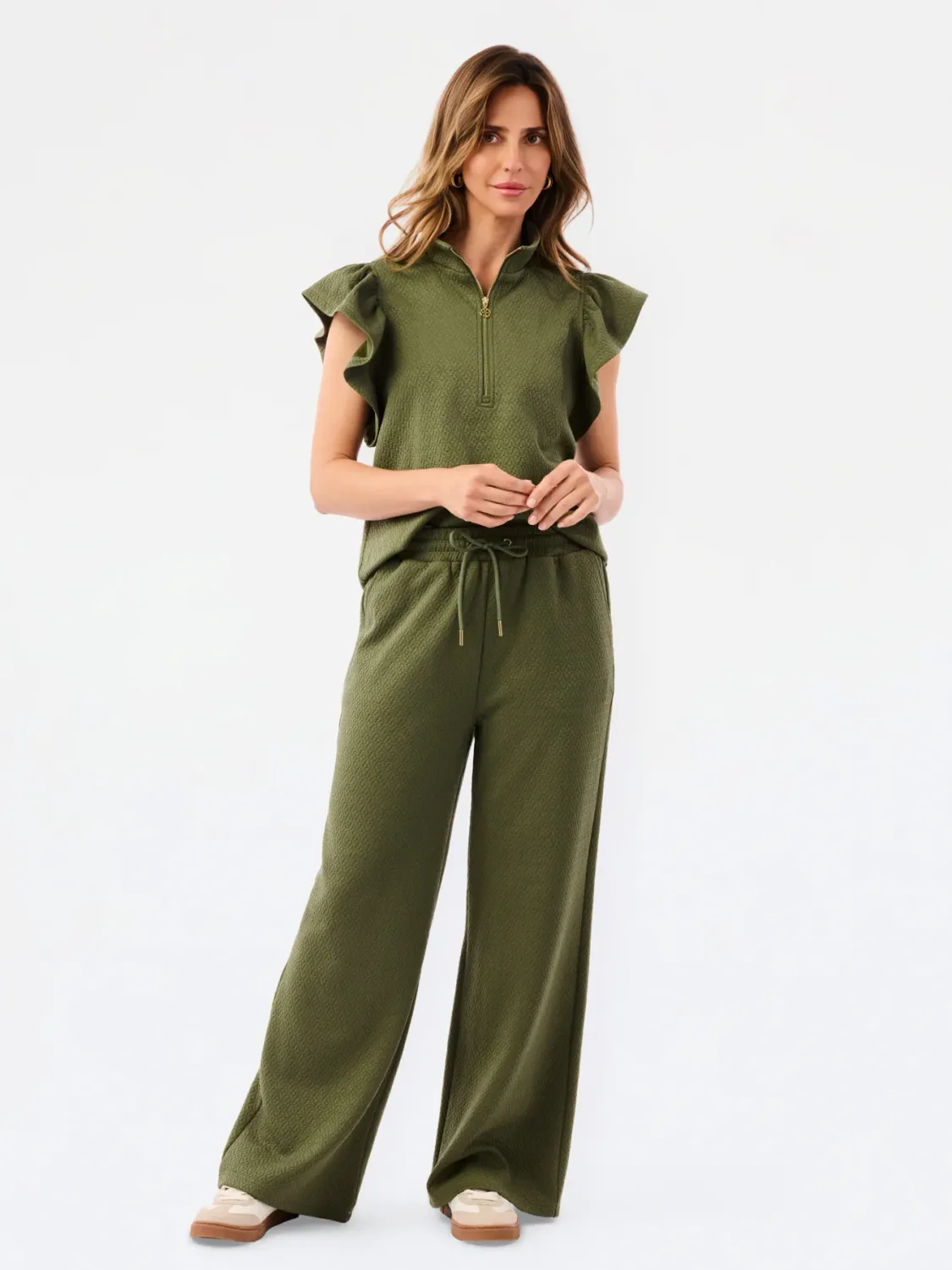 Paige Pant Set, Color: Olive, Size: XS