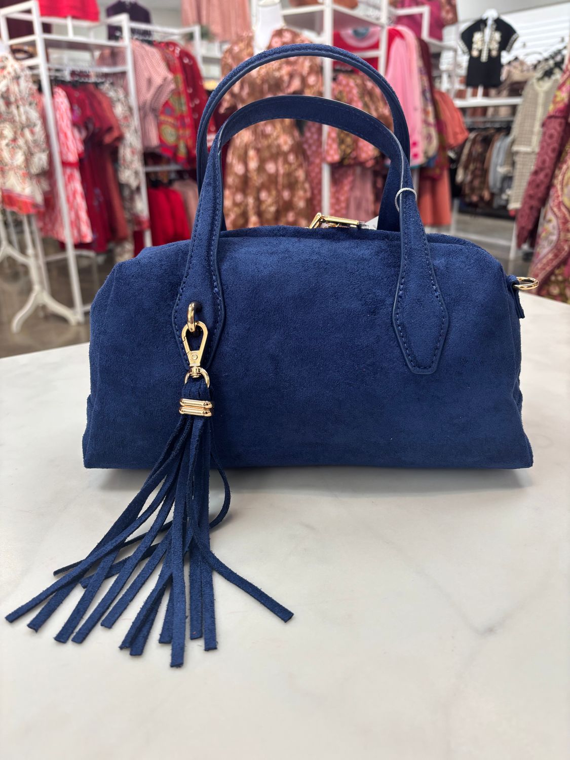 Kylie Mini Bowler, Color: Blue