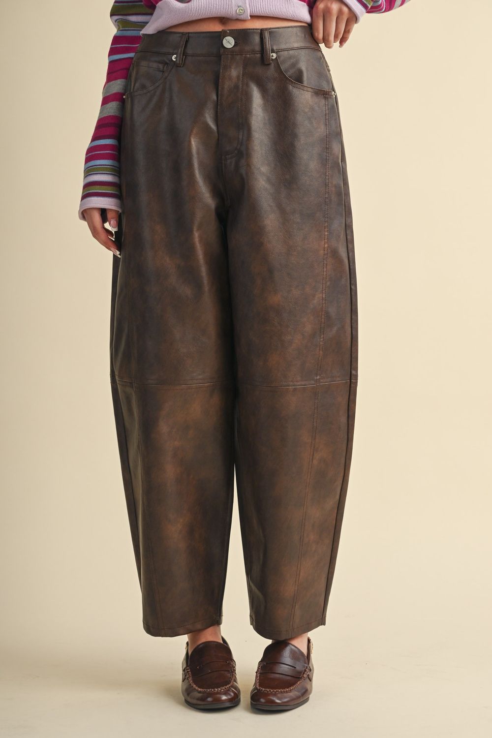 Cecily Pants, Color: Brown, Size: Small