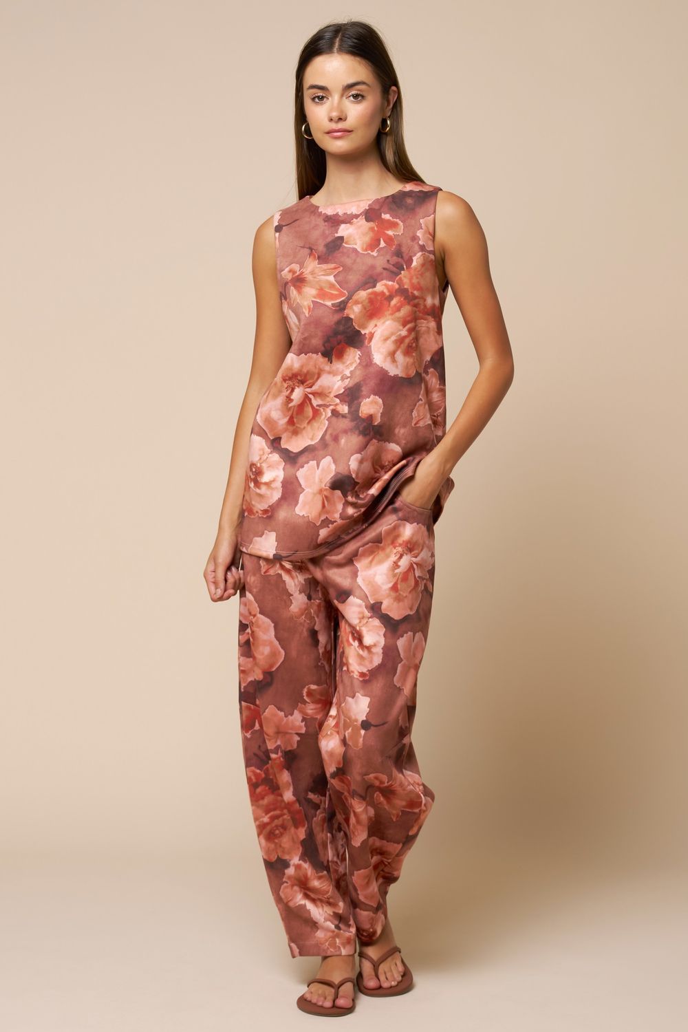 Rosaliegh Set, Color: Brown-Rust-Taupe, Size: Small