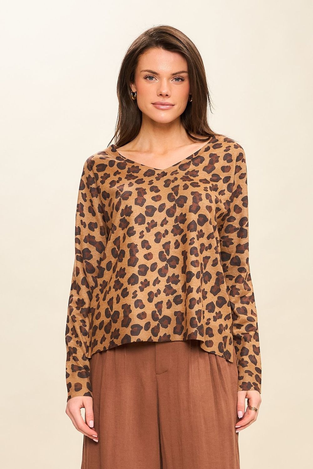 Maia Sweater, Color: Leopard, Size: Small/Medium
