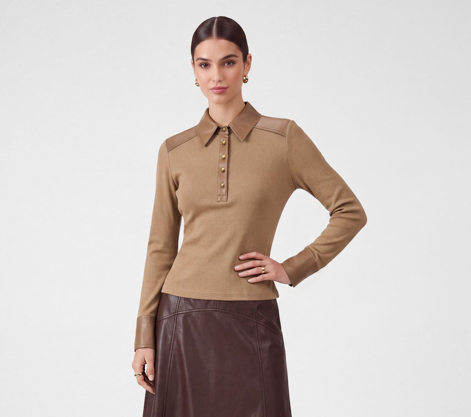 Sarah Knit Top, Color: Sand, Size: XS