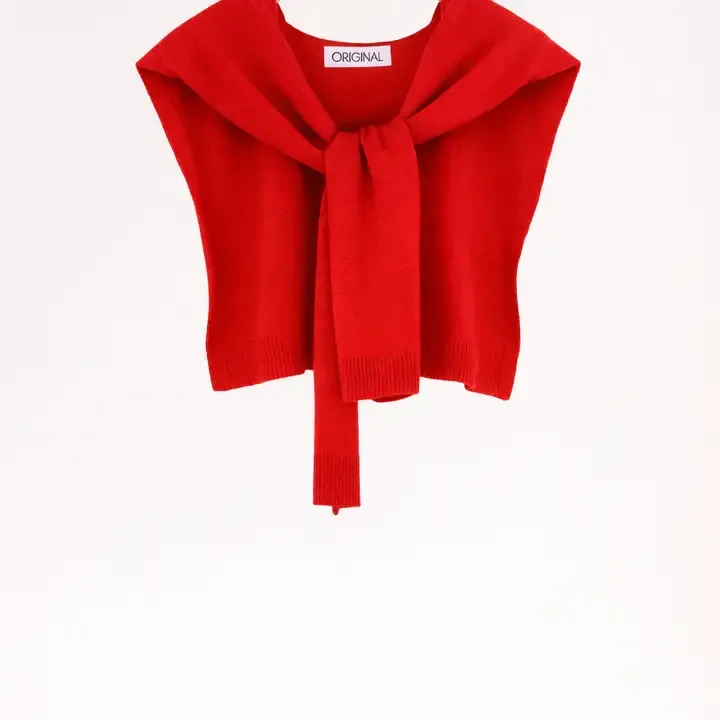 Preppy Mock Sweater, Color: Red