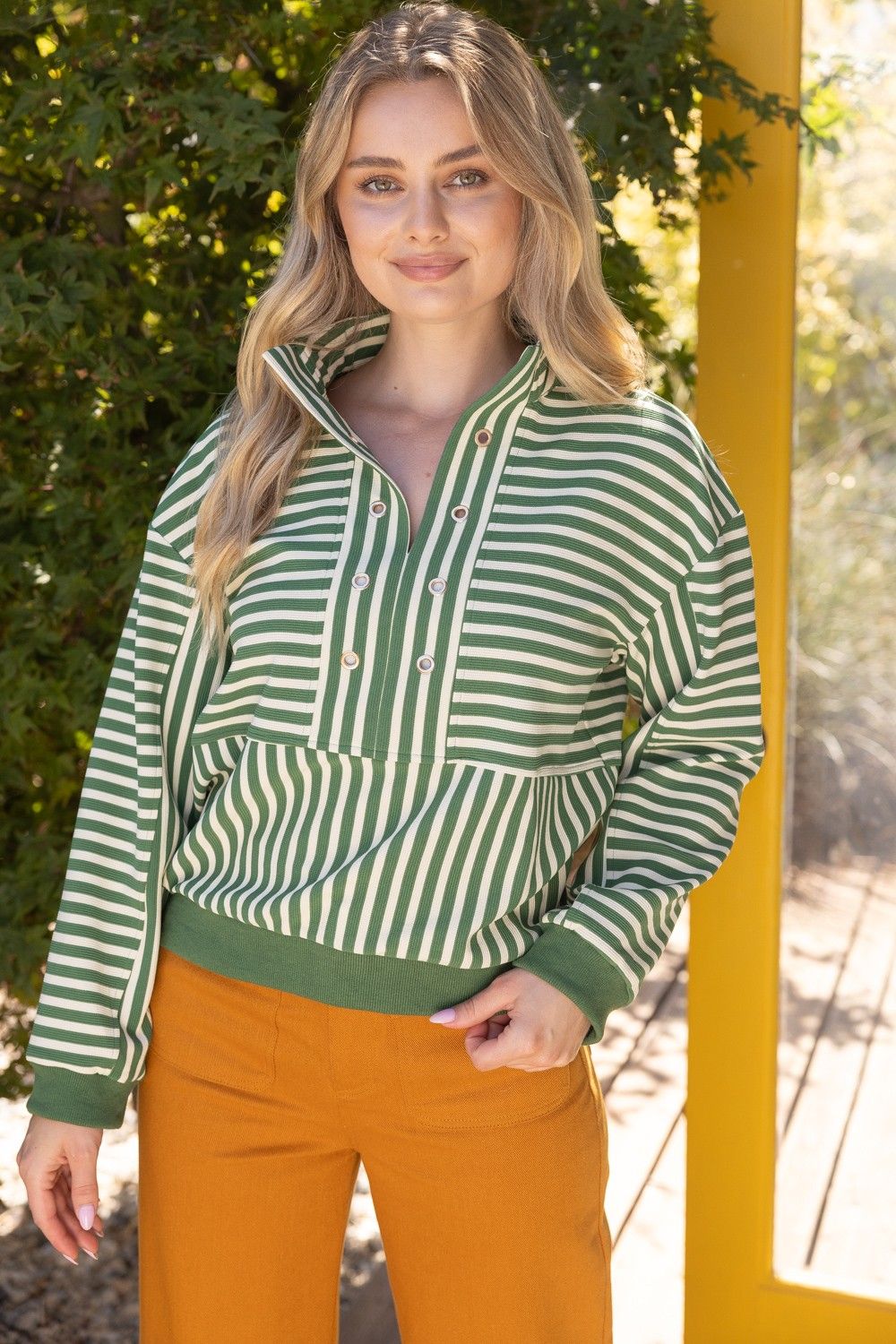 Lilly Sweater, Color: Olive, Size: Small