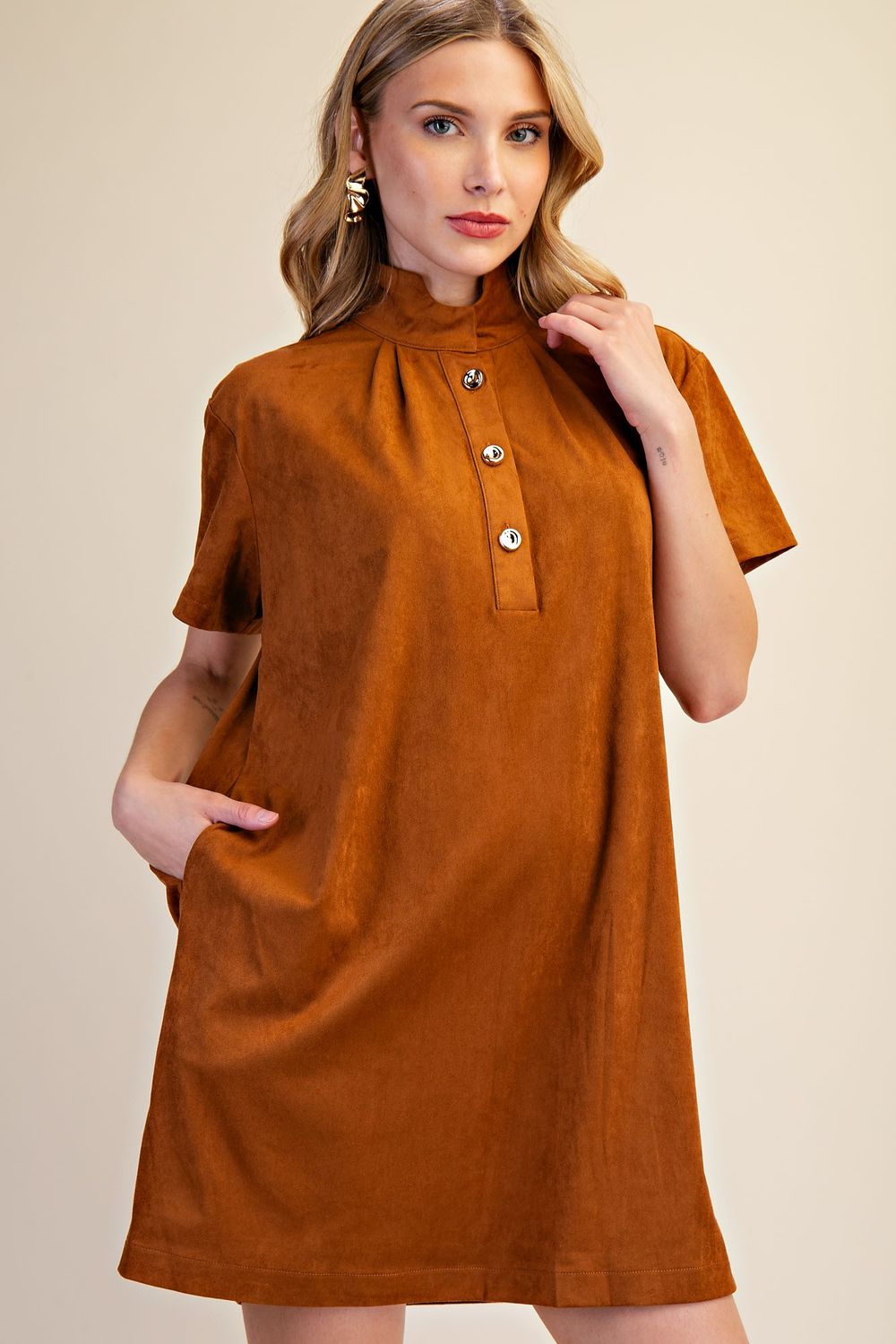 Capella Dress, Color: Camel, Size: Small