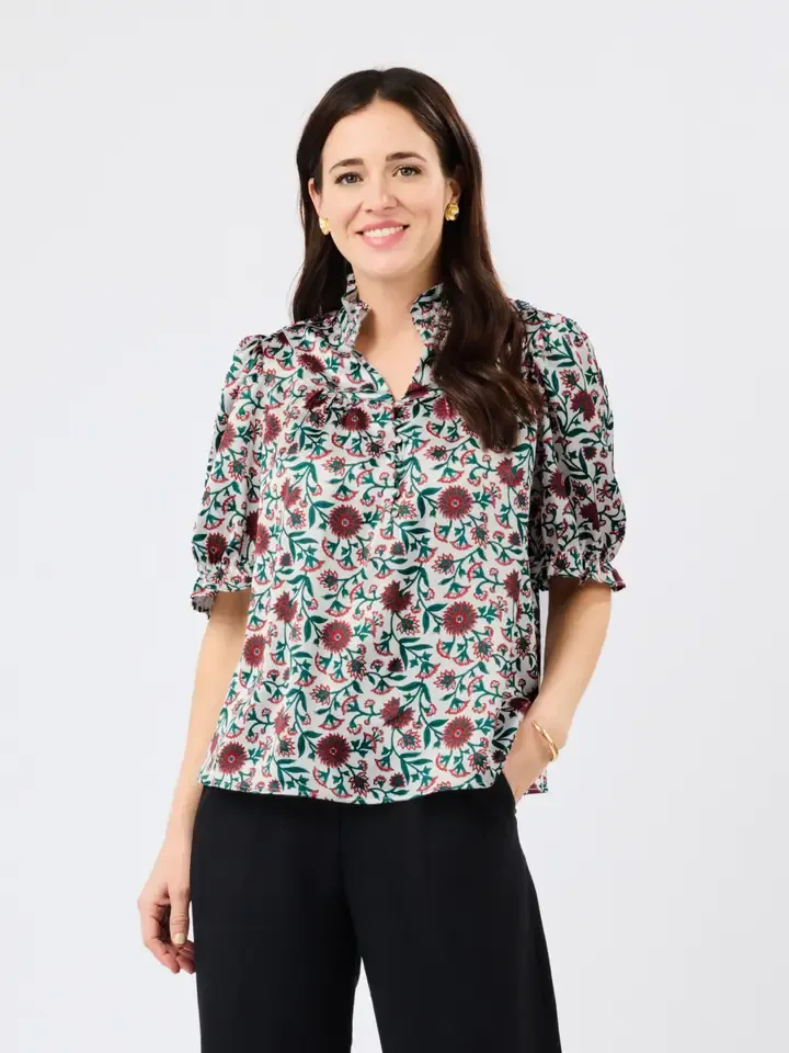 Daphne Top, Color: Red, Size: XS