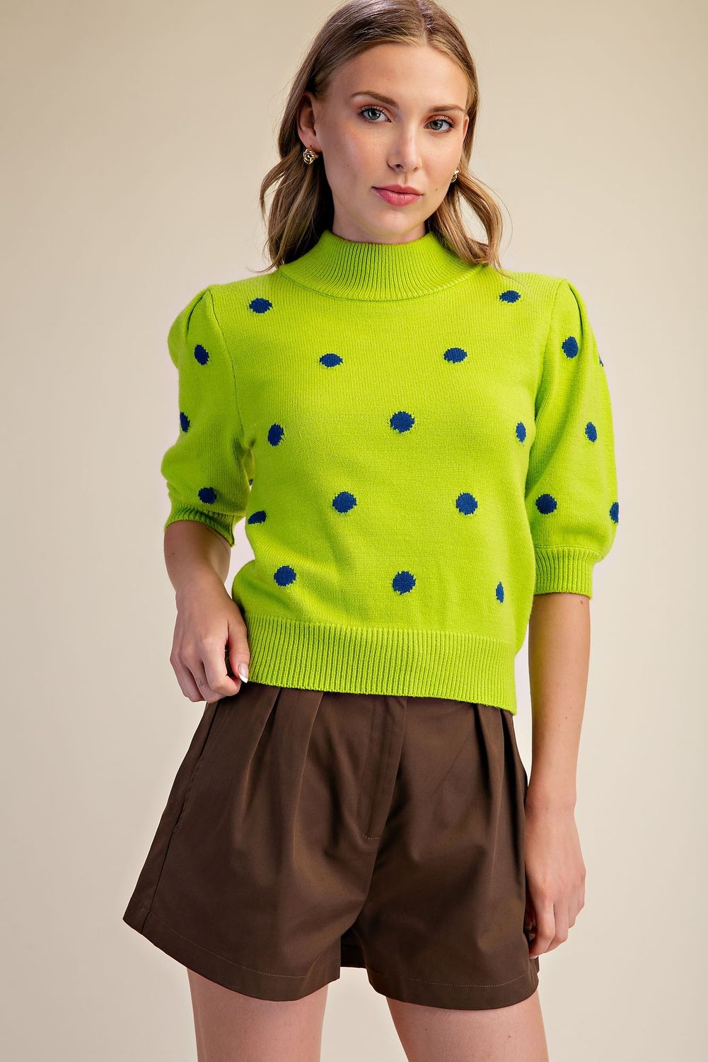 Candace Sweater, Color: Green, Size: Small