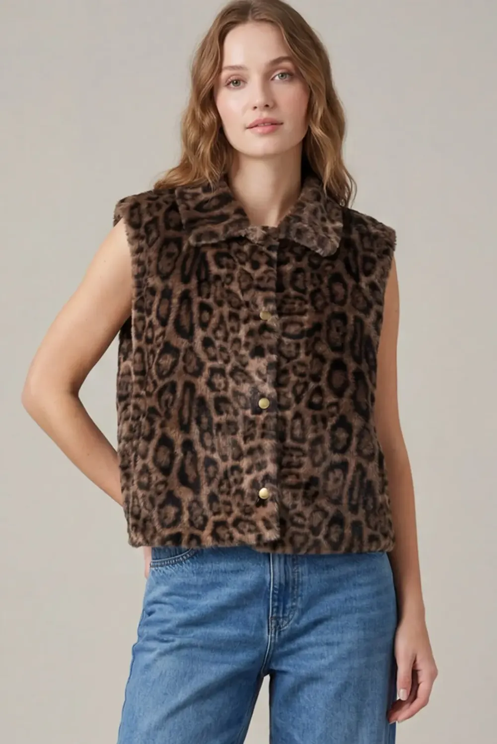 Jan Vest, Color: Mocha Brown, Size: Small