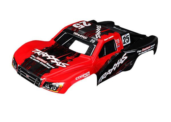 TRA4414X Traxxas Body, Nitro Slash, #25 Mark Jenkins (painted, decals applied)