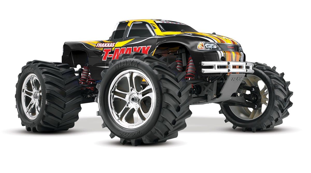 TRA49104-1 Traxxas T-Maxx Classic: 1/10-Scale Nitro-Powered 4WD Maxx Monster Truck with TQ 2.4Ghz Radio System
