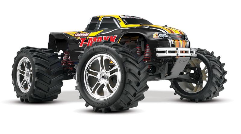 TRA49104-1 Traxxas T-Maxx Classic: 1/10-Scale Nitro-Powered 4WD Maxx Monster Truck with TQ 2.4Ghz Radio System