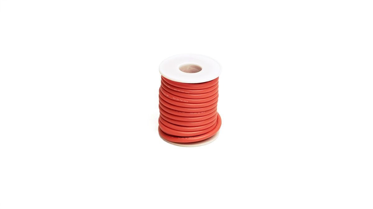 RCE1204 Racers Edge 12 Gauge Silicone Ultra-Flex (Red) (1ft)