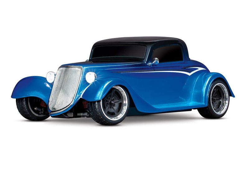 TRA93044-4 Traxxas Factory Five '33 Hot Rod Coupe; Fully assembled, RTR, w/ TQ 2.4GHz Radio System, XL-5 ESC, Titan 12T 550 motor, and ProGraphix painted replica body TRA93044-4 Traxxas Factory Five '33 Hot Rod Coupe; Fully assembled, RTR, w/ TQ 2.4GHz Radio System, XL-5 ESC, Titan 12T 550 motor, and ProGraphix painted replica body