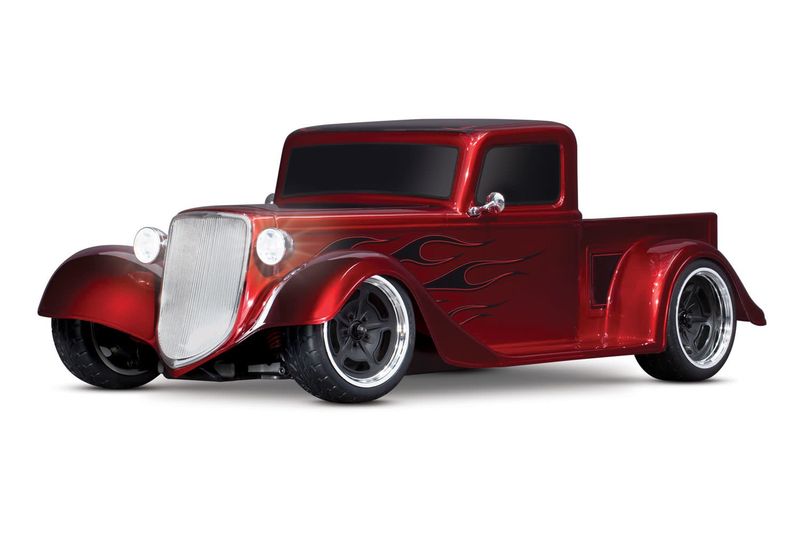 TRA93034-4 Traxxas Factory Five '35 Hot Rod Truck; Fully assembled, RTR, w/ TQ 2.4GHz Radio, XL-5 ESC, Titan 12T 550 motor, and ProGraphix painted replica body TRA93034-4 Traxxas Factory Five '35 Hot Rod Truck; Fully assembled, RTR, w/ TQ 2.4GHz Radio, XL-5 ESC, Titan 12T 550 motor, and ProGraphix painted replica body